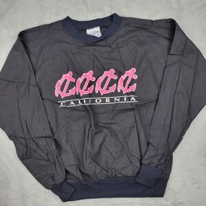 Vintage Velva Sheen Sweatshirt Men‎ Medium Single Stitch Shirt California Anchor